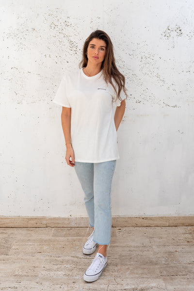 Camiseta westsouls ecológica blanca, frontal mujer